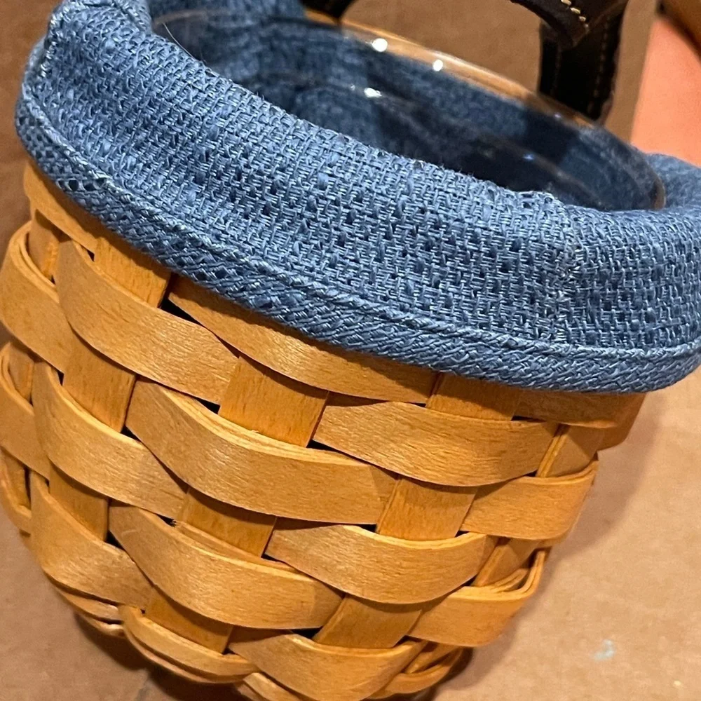 Longaberger XS Gatehouse Blue liner and Protector